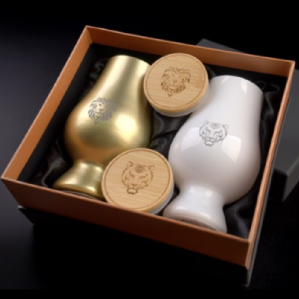 글렌캐런 황금사자 백호 각인 글래스 2p + 우드캡 2p 프리미엄 선물세트 2,101,800원