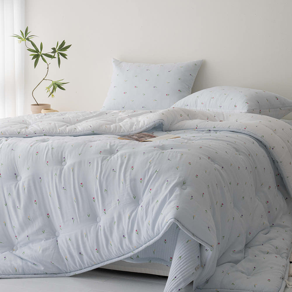 텐셀 부드러운 모달 먼지없는 차르르 송화침장 옥수수 솜 사계절 이불 SS 185,000원