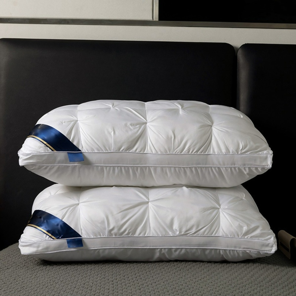 호텔 숙면 눕자마자 편한 저세상 베개 화이트 그레이, 2개, 화이트 23,800원