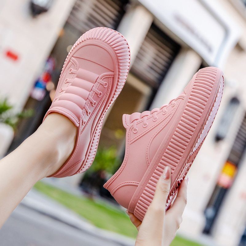 2025년 여성 일식 큐트 라운드 토우 레인부츠 트렌디 여성 레인부츠 16,800원