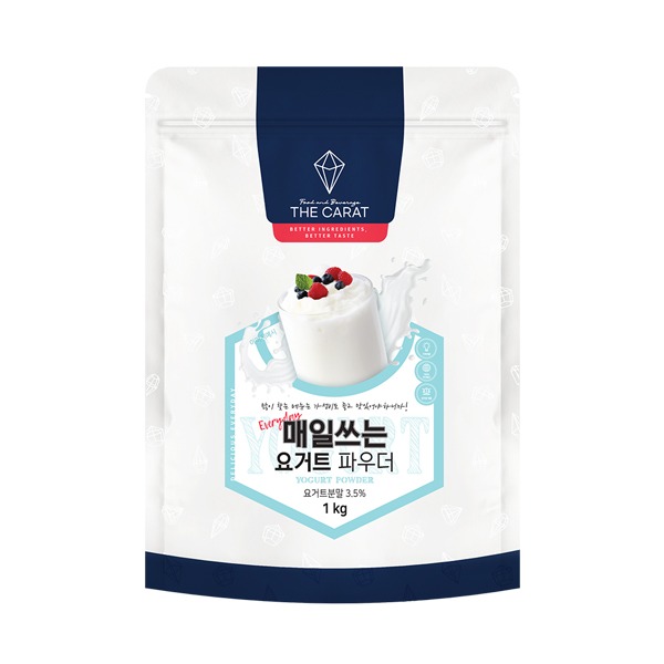 더캐럿 매일쓰는 요거트 파우더 1kg I 대용량 요거트베이스 분말 카페용 가정용 339,300원