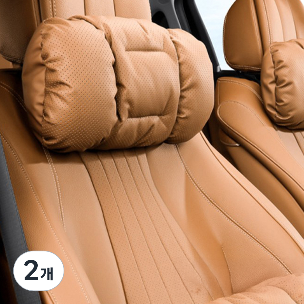 크로니클 바미라인 전차종호환 차량용 포근 목쿠션, 아키 브라운, 2개 48,980원