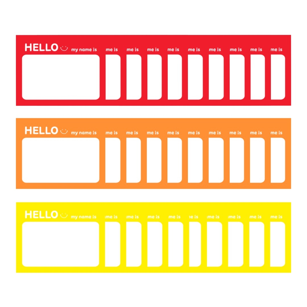 옷에 붙이는 스티커 명찰 모임 행사 이름 방수 코팅 네임택 7,400원