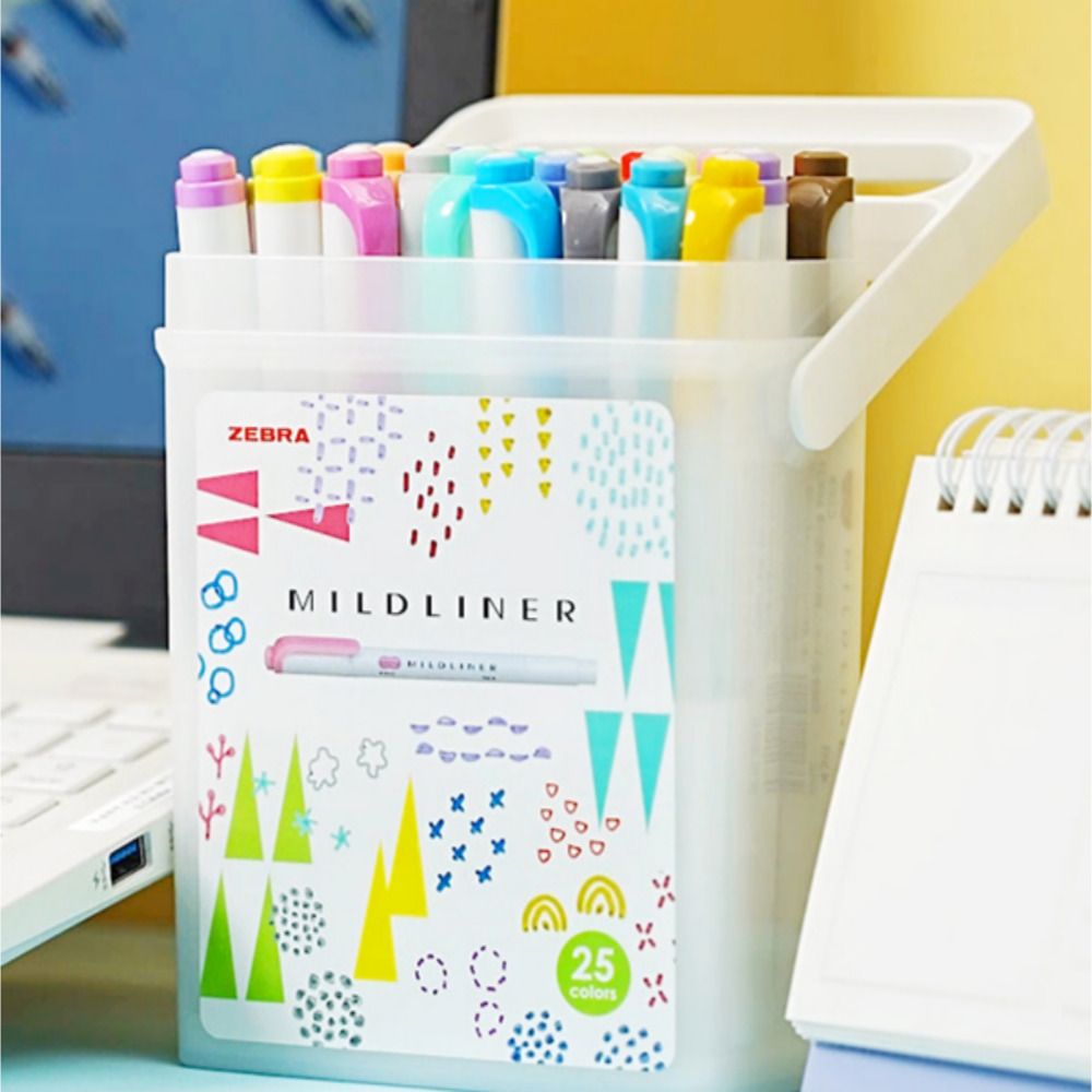 한정판 제브라 마일드라이너 25색 세트 파스텔 형광펜 25,000원