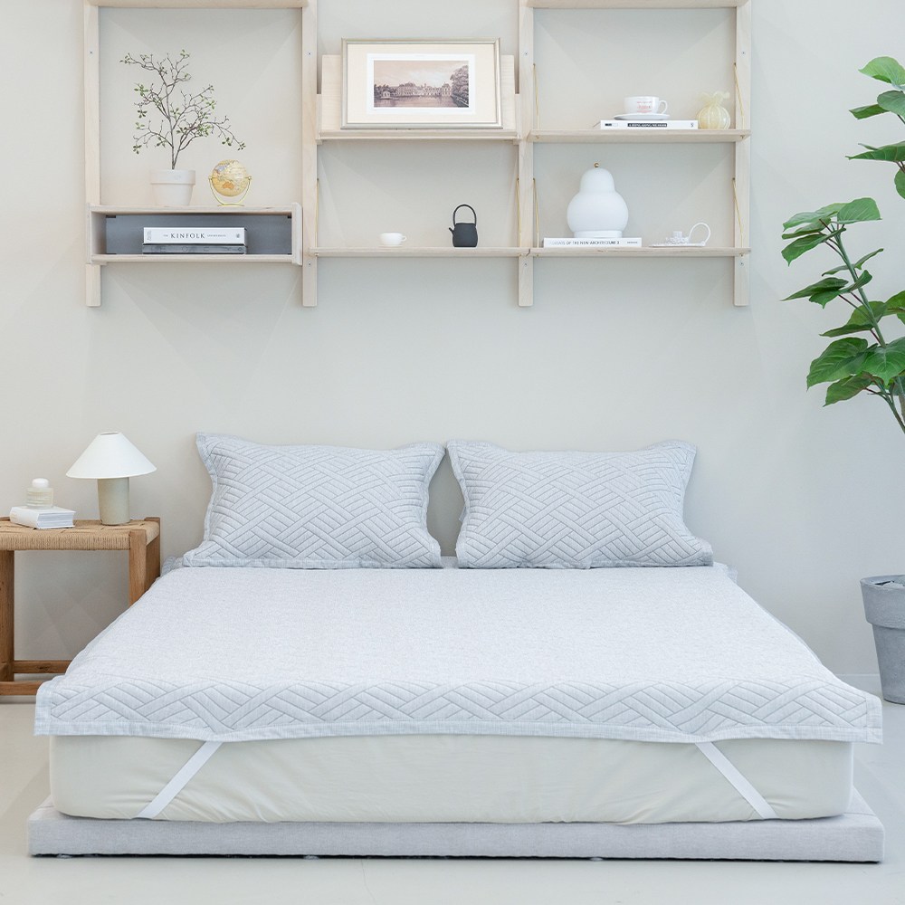 온결 듀라론 냉감패드 여름 쿨매트, 그레이 74,980원