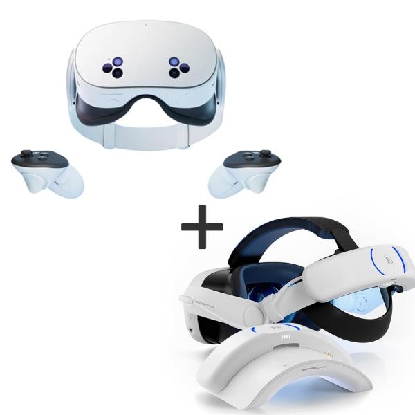 (Meta) Meta Quest 3S 128GB 메타퀘스트 VR 기기 (본품+고용량 배터리 헤드 스트랩 BINBOK VR T3 플러스 8000mAh) 589,000원