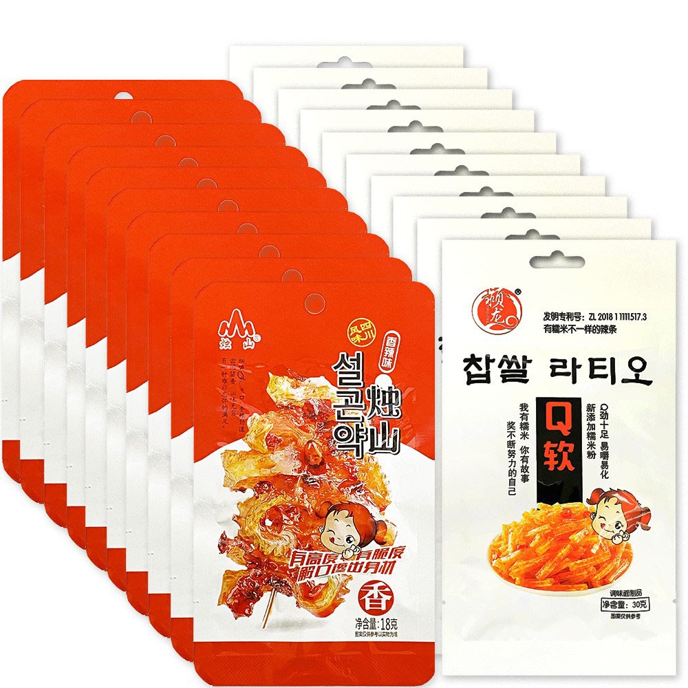 [푸드원스토어]설곤약향라맛10개 + 찹쌀라티아오10개 9,980원