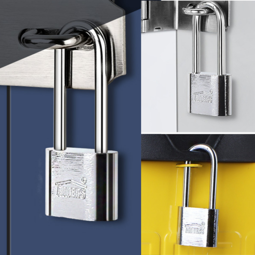 [친절한 마켓] 긴고리 자물쇠 롱샤클 긴고리 자물쇠 사물함 창고 대문용 튼튼한 보안 열쇠 야외 대문 자전거 보안용 11,100원