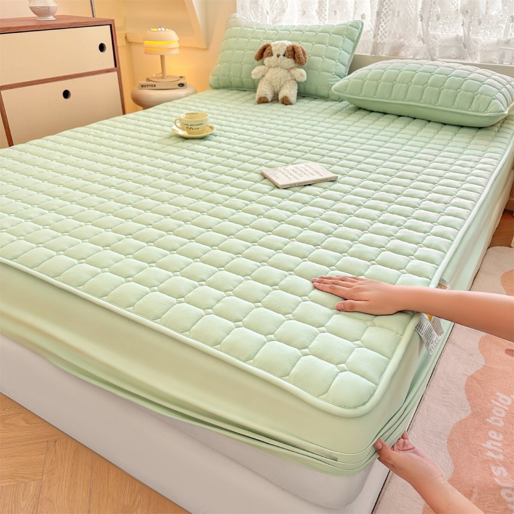 Tooliva 방수 누빔 매트리스 커버 항균 침대커버 퀸 킹 싱글 고정밴드 38,600원