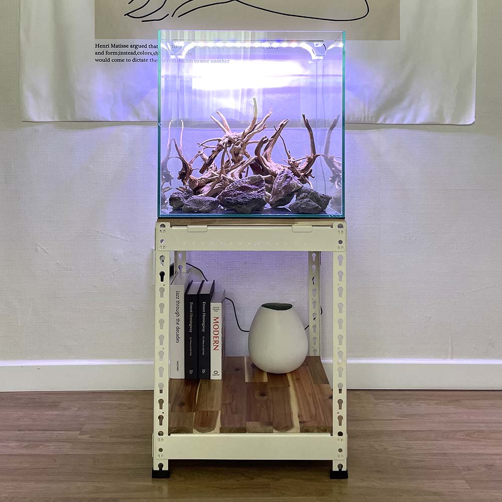 어항 선반 받침대 다이 45큐브 30큐브 2자 3자 광폭 국내제작, 화이트, 1개 51,900원