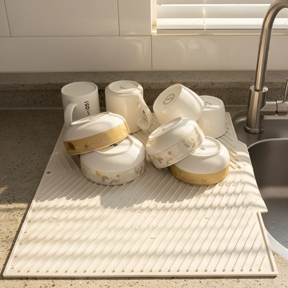 한솔템 대형 물빠짐 완벽 실리콘 식기 건조매트 10,690원