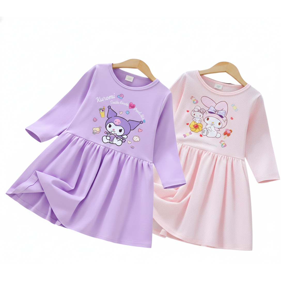 new귀여운 토끼 캐릭터 긴팔원피스 일상복(국내당일발송) 26,900원