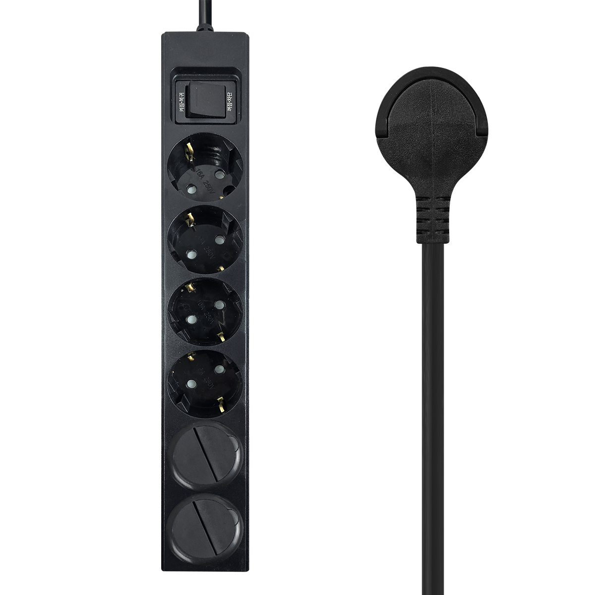 원스탑 제로갭 과부하차단 통합 절전스위치 16A 납작멀티탭 6구, 안전커버 2p 14,630원