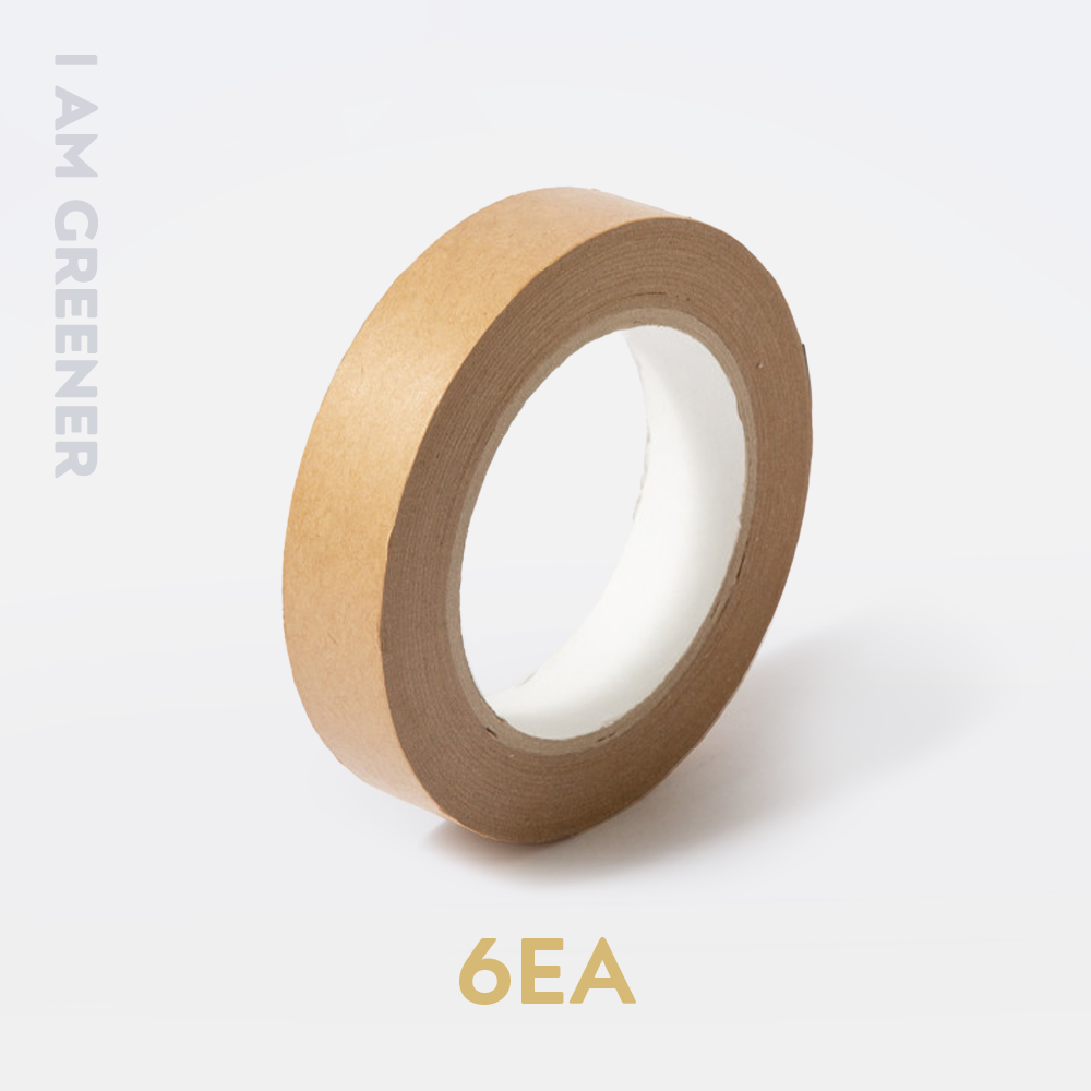 아이엠그리너 크라프트 종이 테이프 24mm x 40M, 6개 11,880원