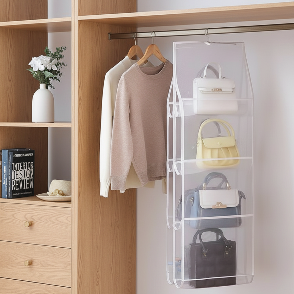 아이두리빙 접이식 가방 정리 보관함 걸이 8칸, 화이트, 2개 8,970원