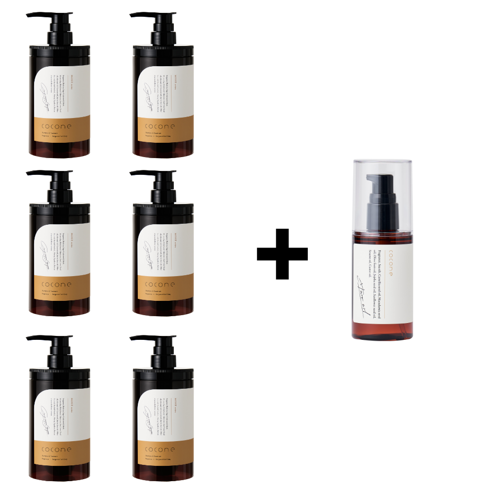 거품없이 사용하는 신세계 올인원 샴푸 cocone 코코네 클레이 크림 샴푸 6병 헤어 에센스 오일 2병 증정! (벨가못 얼그레이 향), 380g, 6개 191,500원