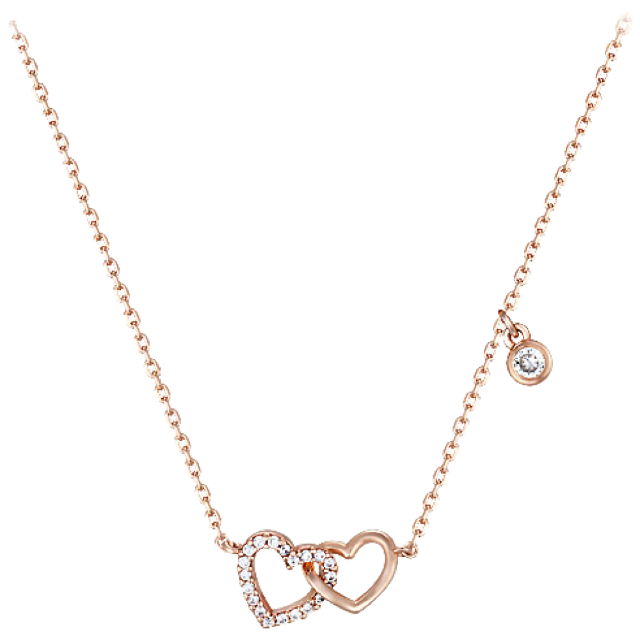 [끄란느] 14K GOLD PLATED 더블 하트 목걸이 C24NB106 16,900원