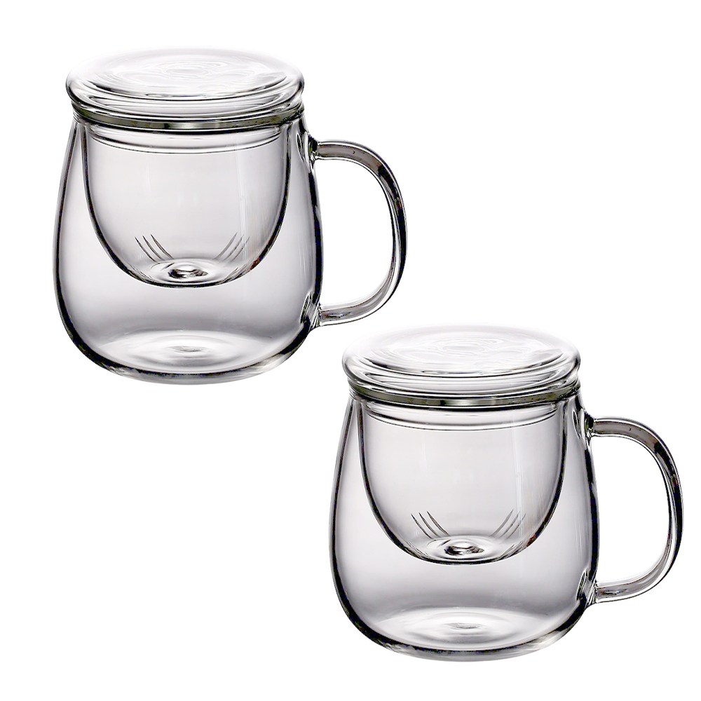 1+1 투명 내열 유리 찻잔 세트 500ml 뚜껑 있는 차 거름망 머그 컵 인퓨저 티 유리컵 차거름망 머그컵 차망 다기잔 머그잔 손잡이 유리잔 인퓨져 일체 홈카페 15,800원