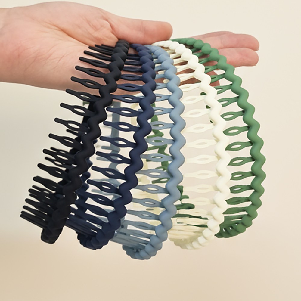 미다미 컬러플 빗살 고정용 남여공용 헤어밴드 머리띠 데일리 심플 머리띠[5종세트] 7,900원