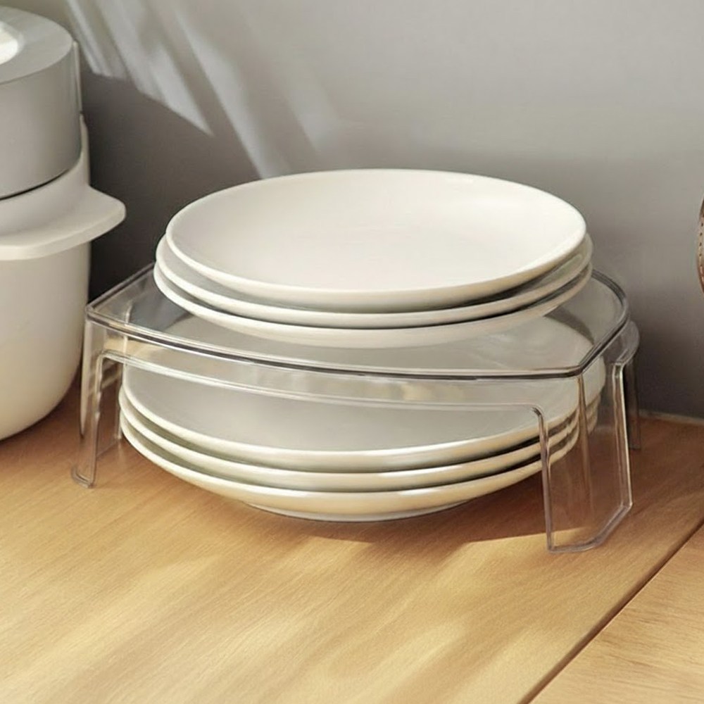 주방 그릇정리 식기정리 접시꽂이, 1개, 투명 7,500원