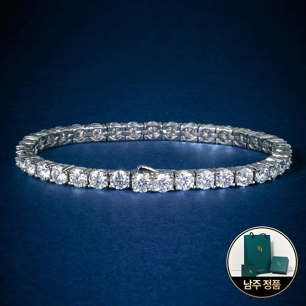 [ GRA인증서 ] 모이사나이트 럭셔리 포에버 테니스 팔찌 513,000원