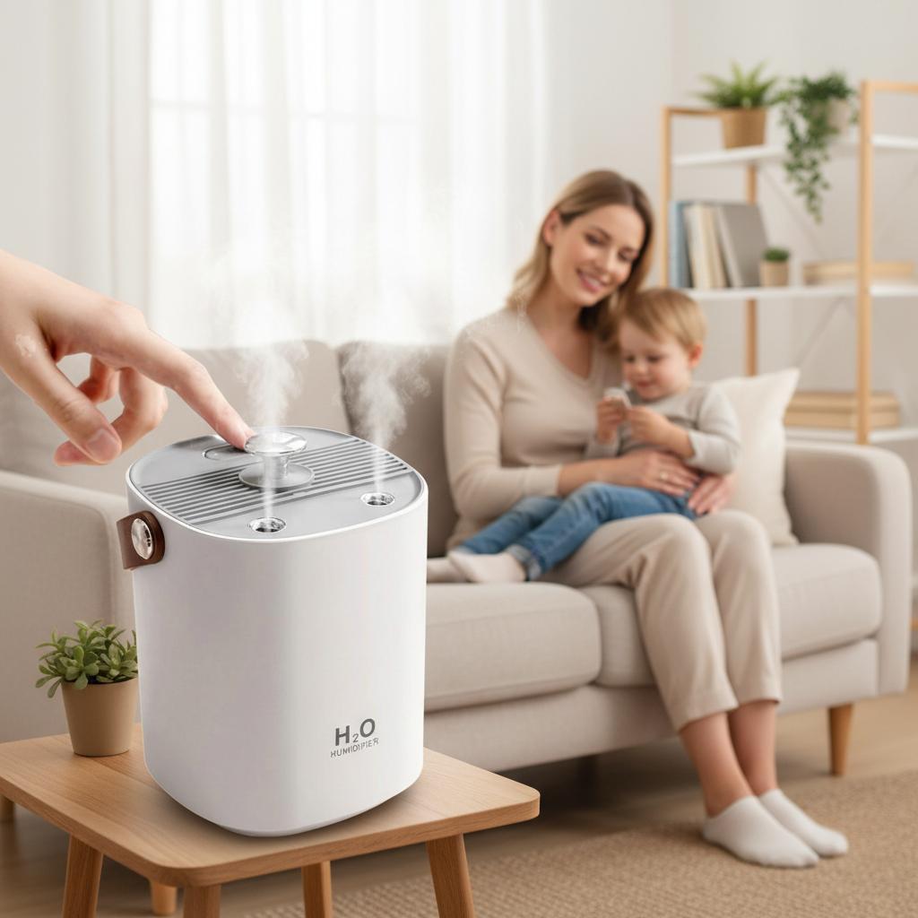 미세분무 손쉬운 저수조청소 LED무드등 가습기 45,000원