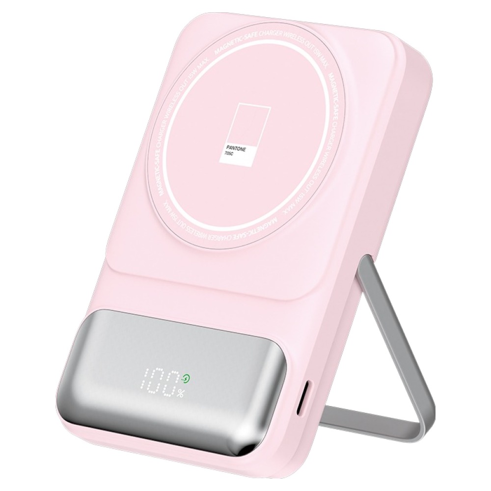 이어맥 빌트인 케이블 마그네틱 보조배터리 10000mAh 멀티단자, PTPB-11, 핑크 27,400원