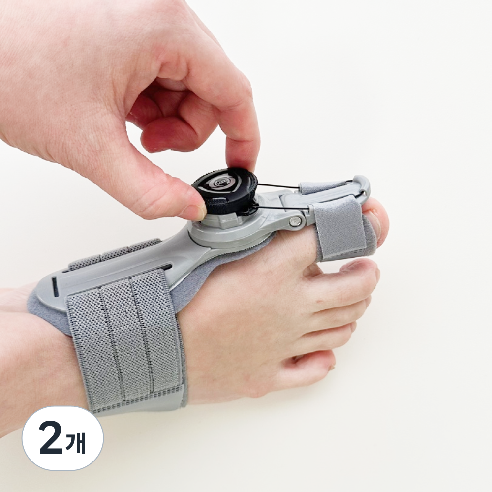 라이언문 무지외반증교정기 엄지 발가락 교정기 각조절 교정 메디컬링 발가락링 1등급 의료기기, 2개 38,250원