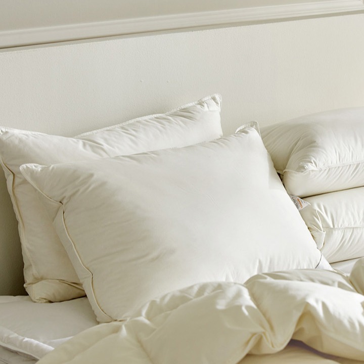 바운티풀 호텔 폴란드 수피마면 삼중구조 구스베개, 버터크림, 1개 99,900원