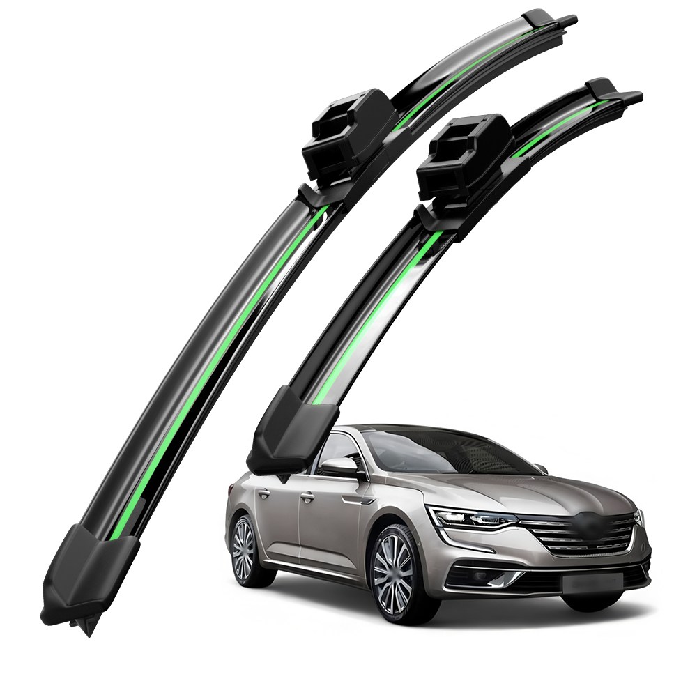 호환 르노코리아 SM6/더뉴 SM6 2016-2025 와이퍼 초발수 저소음 자국 없음 전면 와이퍼 블레이드 2종 세트, SM6/더뉴 SM6 2016-2025 28,600원