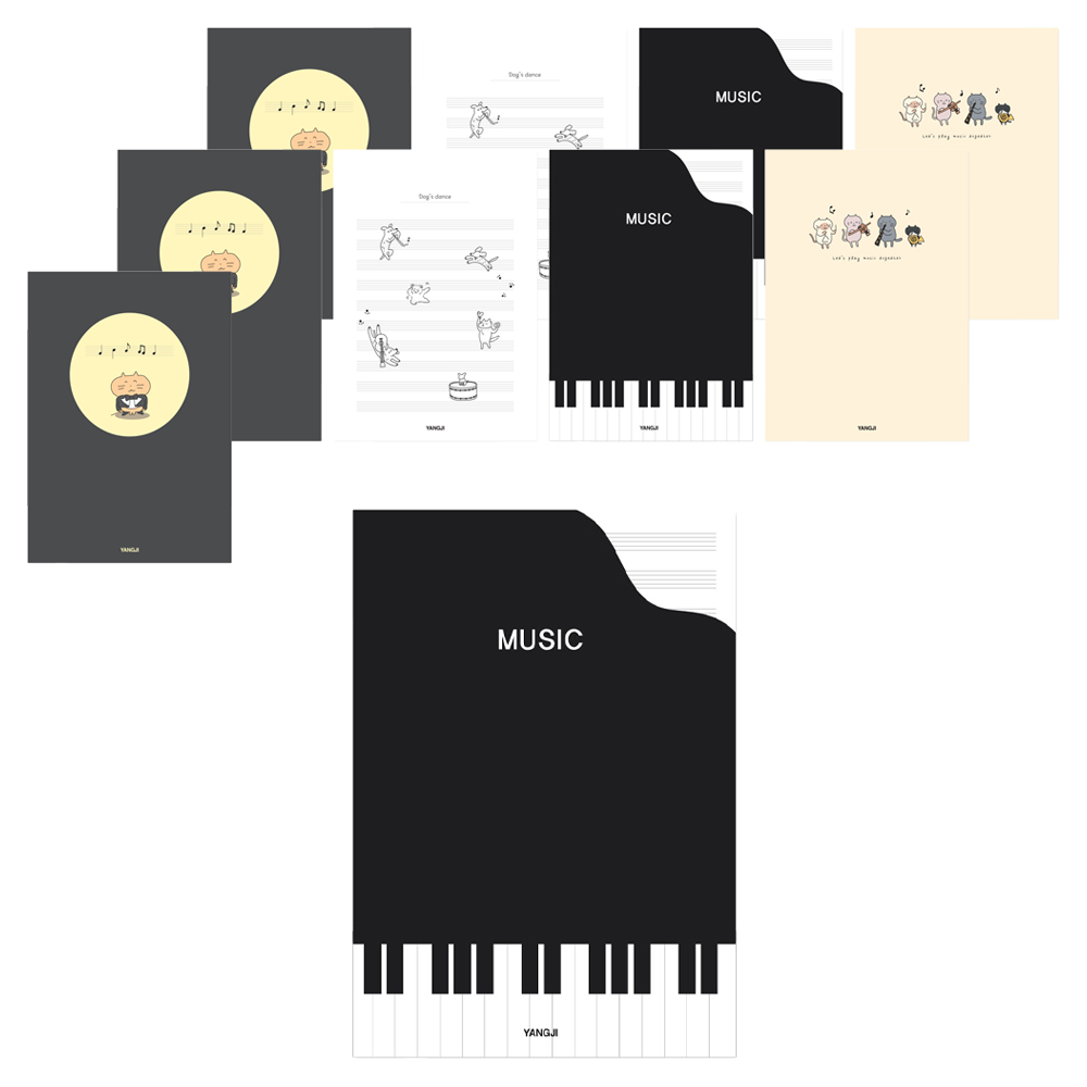 신학기노트 음악, 랜덤발송, 10개, 현재가 6,330원