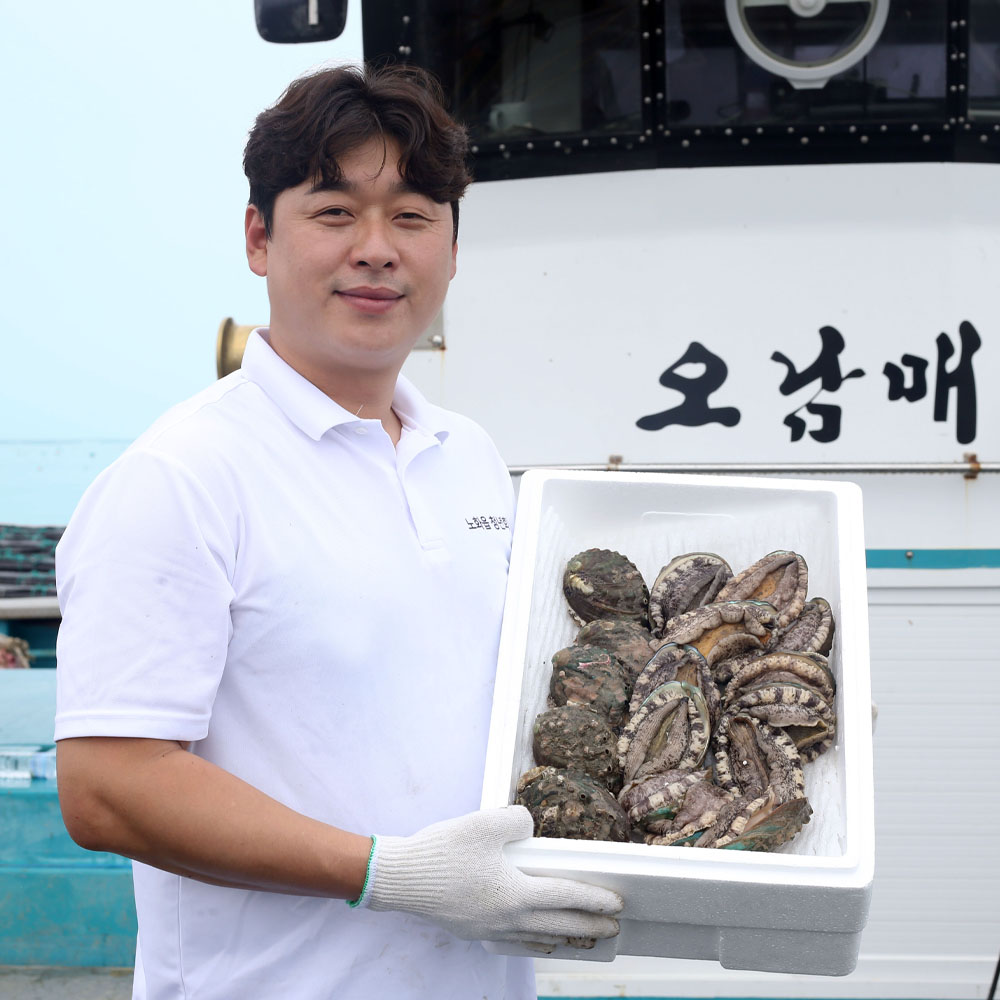 노화도 오남매전복 전복원조마을 선물용 가정용 활전복 산소포장 7~8미 37,000원