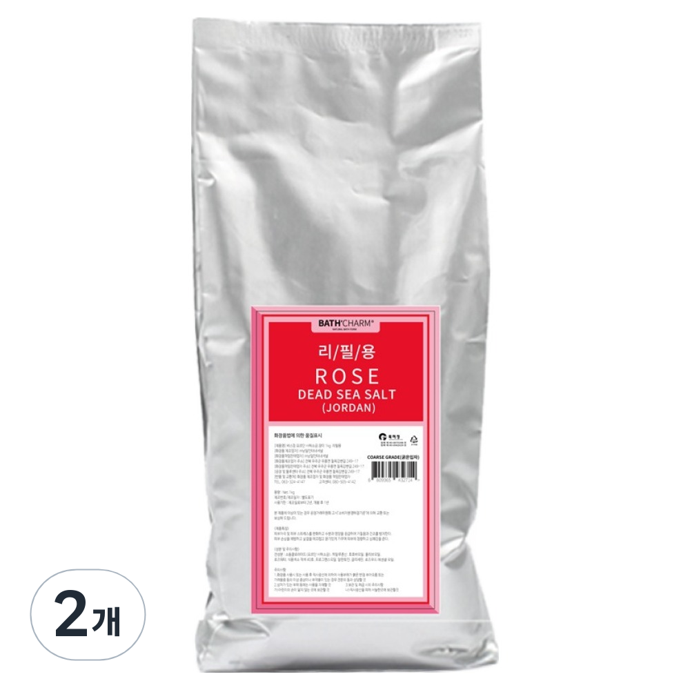 바스참 사해소금 장미 입욕제 리필 19,800원