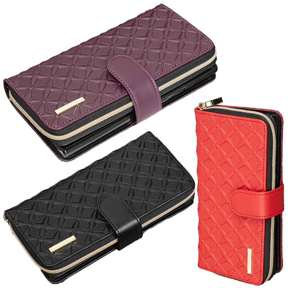 갤럭시 S26 시리즈 와플 월렛 지갑 케이스 입체 패턴 엠보 소가죽 지퍼 다이어리 30,990원