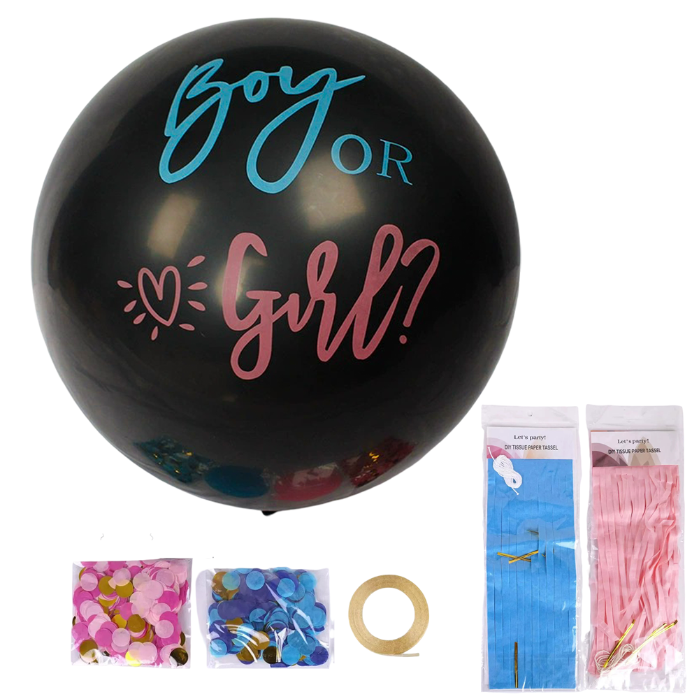 코히모 젠더리빌 파티 풍선 세트 5W0446, 1세트, 혼합색상 7,800원