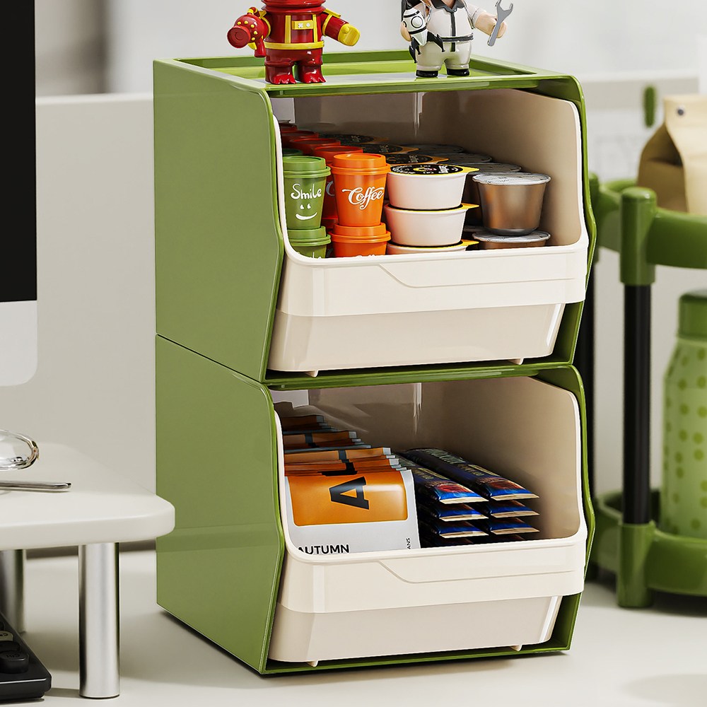아모란나 컬러 탕비실 정리함 커피 티백 간식 소품 수납함 데스크 오거나이저 미니서랍 17,900원