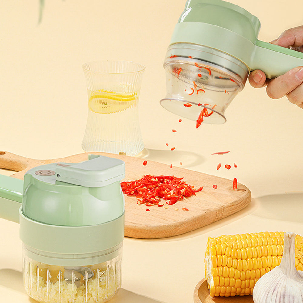 3세대 야채다지기 무선 자동 슬라이스 이영자 마늘 다지기 채썰기 고추 파 채칼 파절기 1200mA K057 10,960원