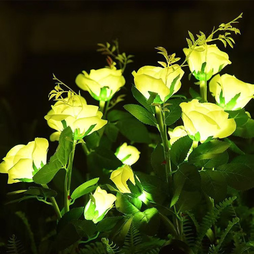 사는잼 LED 태양광 옐로우 장미꽃 야외 정원등 실외등 5송이, 옐로우 12,900원