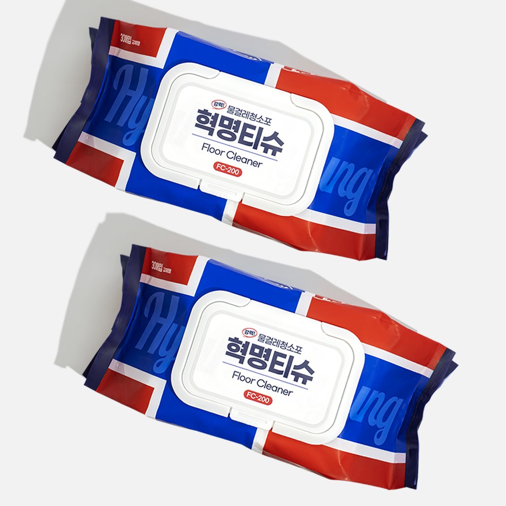 [홈쇼핑 정품] 혁명티슈 강력 물걸레 청소포 청소물티슈 바닥청소 FC-200 18,440원