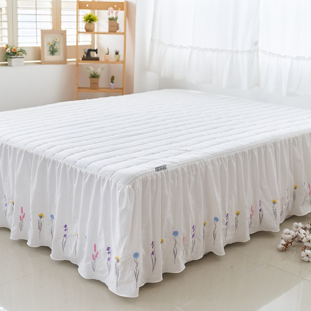 류금숙 여자의 정원 광목 워싱 자수침구 롱침대커버 159,000원