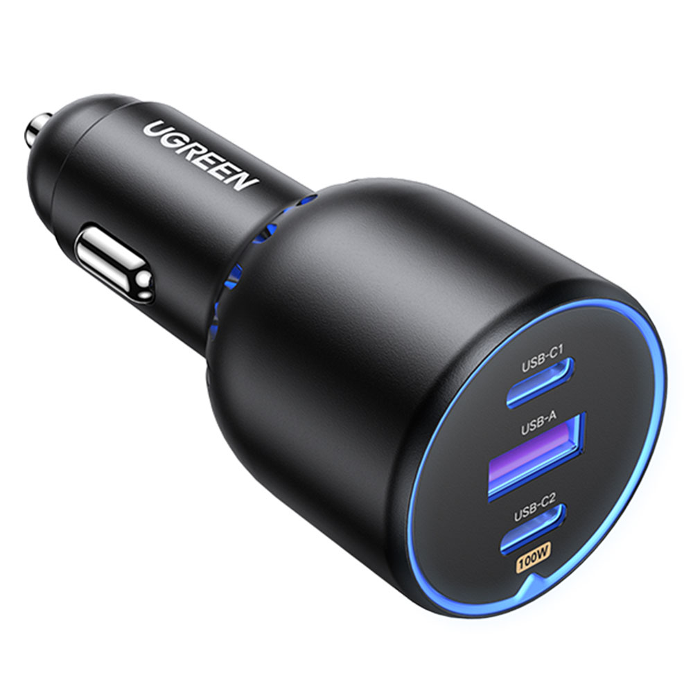 유그린 트리플 130W PD PPS QC 시거잭 멀티 차량용 고속충전기, CD293, 블랙 32,760원