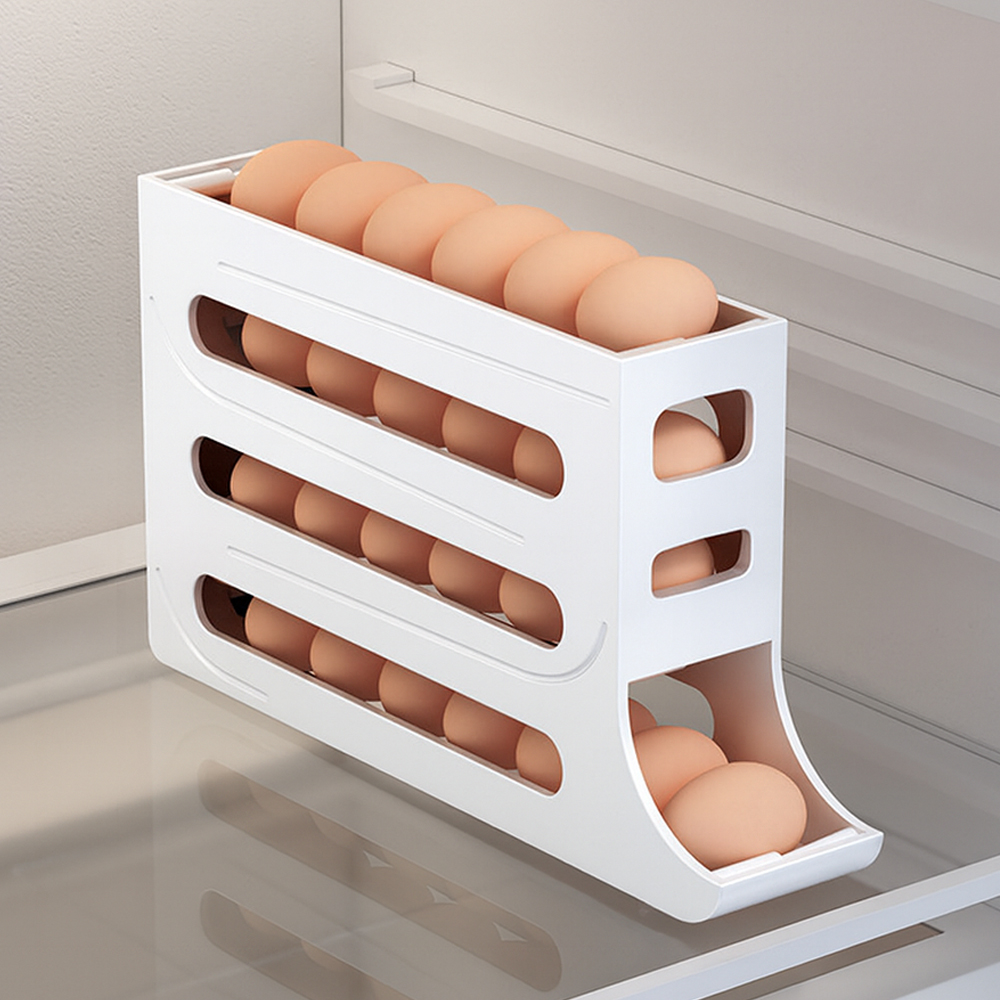 바른리빙 스르륵 자동 계란보관함, 화이트, 1개 7,300원