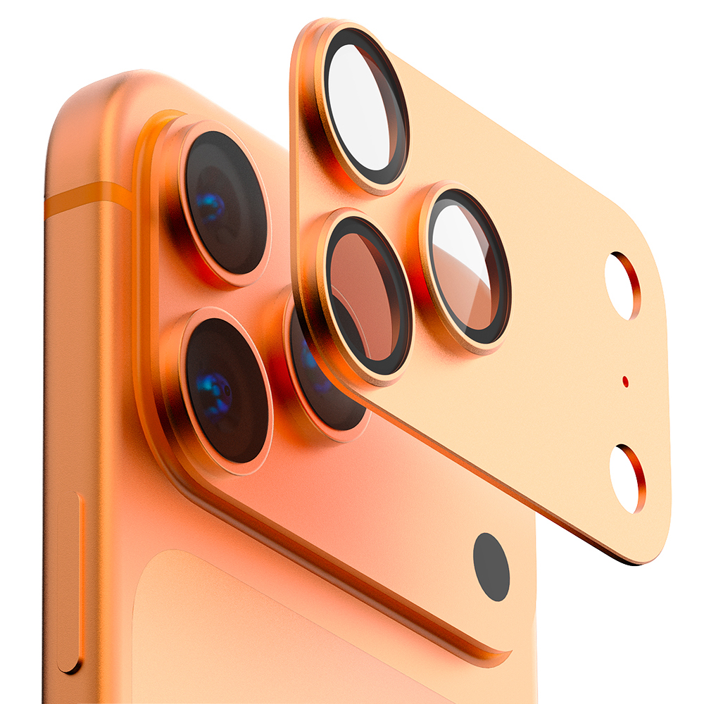 구스페리 일체형 빛번짐 차단 메탈 카메라섬 풀커버 보호필름 세트 오렌지, 1세트 6,900원