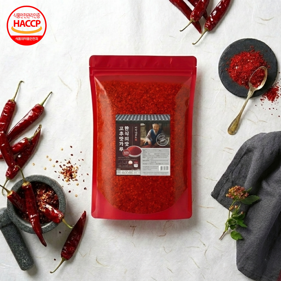 [이장네] 국내제조 한식의 맛 고춧가루_보통맛_김치용_굵은입자, 1개, 1kg 12,800원