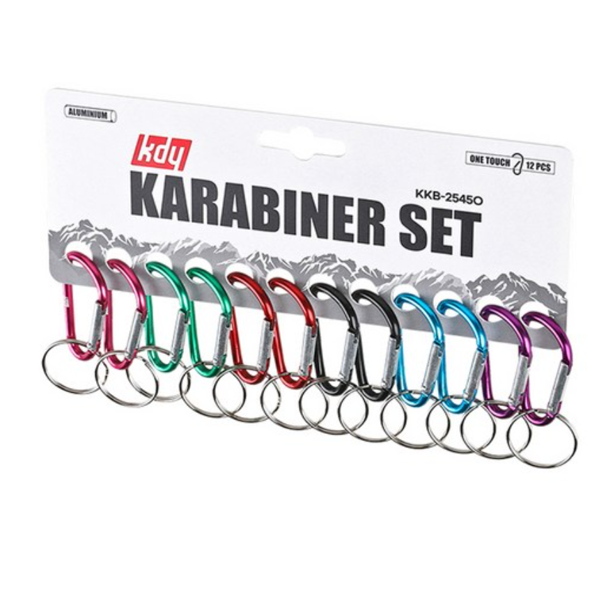 케이디와이 원터치 카라비너 6종 x 2p 세트 KKB-2545O 29,340원