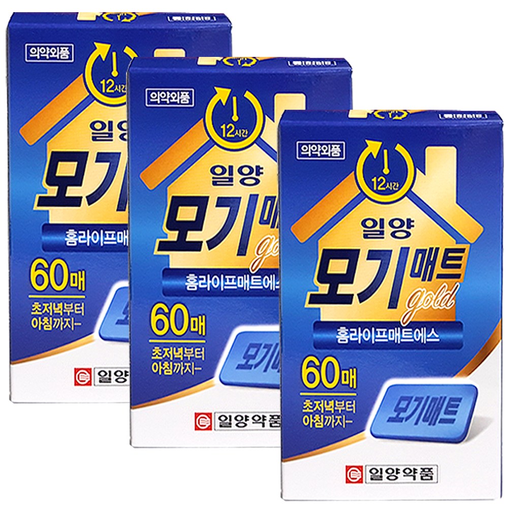 일양약품 일양 모기매트골드(60매입), 3박스 10,980원