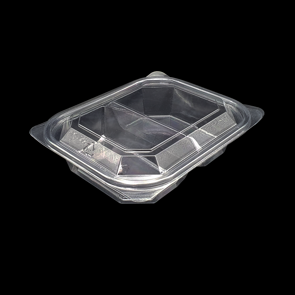 샐러드 과일 반찬용기 DL 204-1 (2칸, 투명) 100세트 17,820원