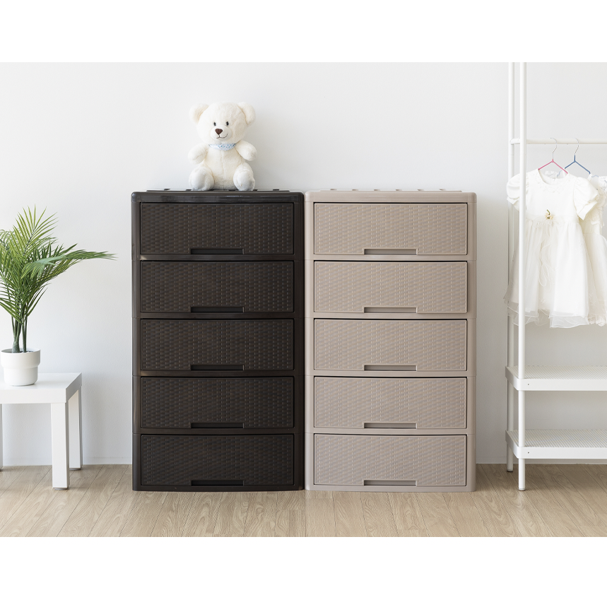 아로미 와이드600 3단,4단,5단 라탄플라스틱서랍장 , 대형수납장 71,000원