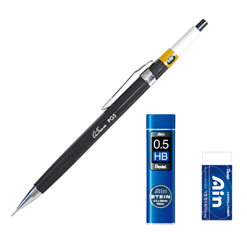 펜텔 그래프 샤프 PG5 0.5mm + 샤프심 지우개 세트 14,000원