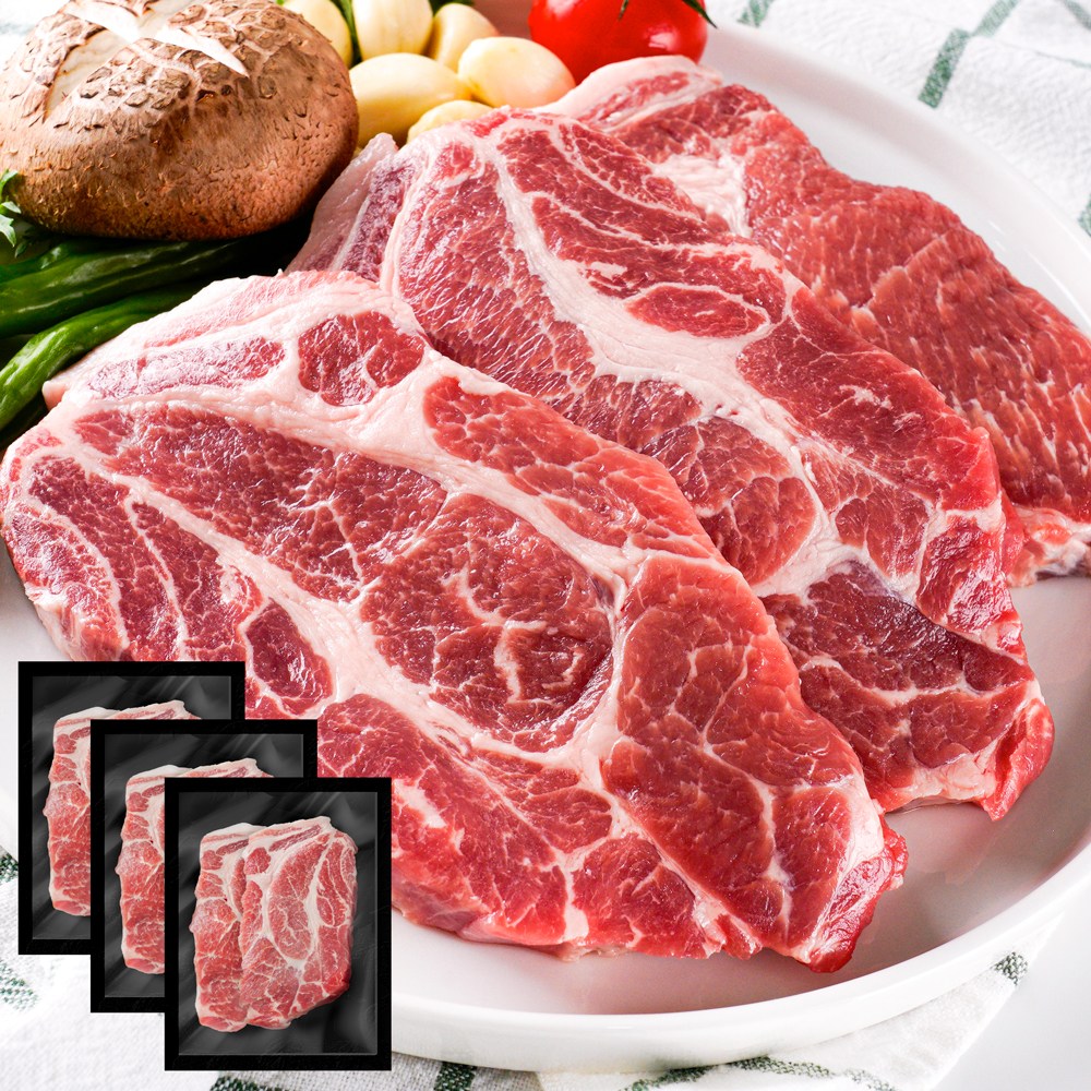 [신선 한돈] 목살 1인분 소포장고기 국내산 냉장육 22,900원